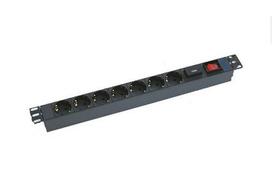 Triton RAB-PD-X12-A1 surge protector, Black, 7 AC outlets, 2 m