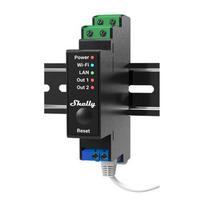Shelly Pro 2PM Electrical Relay, Black, 2