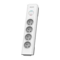 PHILIPS SPN7040WA/60 surge protector, White, 4 AC outlet(s), 2 m