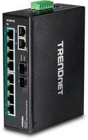 TRENDNET TI-PG102 network switch, unmanaged Gigabit Ethernet (10/100/1000), Power over Ethernet (PoE), black