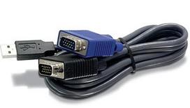 TRENDNET 2.8m USB/VGA KVM cable, Black