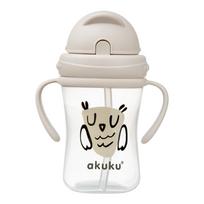 Akuku gertuvė su šiaudeliu ir dviem rankenėlėmis, 300ml, OWL A0204