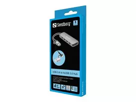 SANDBERG USB-C/A to 4xUSB 3.0 Hub