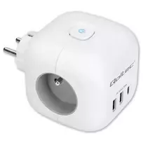Power cube 6in1 extension cord 3xAC USB