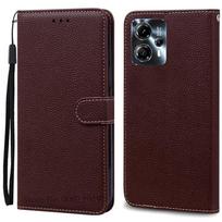 Dėklas Motorola Moto G53 5G, Dangtelis Motorola Moto G13 G23 G53 5G, Silikoninis piniginės tipo odinis dėklas Motorola Moto G53, Fundas For MOTO G13 kava