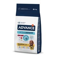 Advance Sensitive Medium-Maxi Lamb & Rice 3kg Ir 12kg Sausas Maistas Šunims (ėriena ir ryžiai) - Produkto Svoris 3kg
