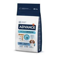 Advance Light Medium 3kg Ir 12kg Sausas Maistas vidutinių veislių Šunims turintiems viršsvorio - Produkto Svoris 3kg