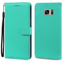 S7Edge dėklas Samsung Galaxy S7 dėklui Odinė piniginė Samsung S7 Edge dėklui Minkštas atlenkiamas dangtelis Samsung S7 S 7 Edge Fundas For Samsung S7 Edge dangaus mėlyna spalva