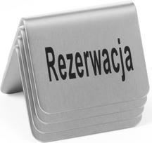 Hendi REZERVACIJOS informacinis ženklas chromuotas plienas, 4 vnt. - 663714