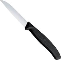 Victorinox Peilis su dantytu peiliu 80/189 mm ilgio - juodas