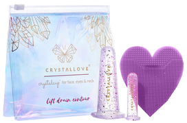 CRYSTALLOVE Face Cupping Set - Crystal veido masažo rinkinys, 1 vnt.