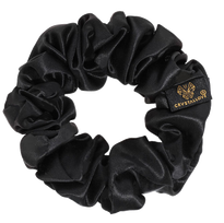 CRYSTALLOVE Black šilkinė plaukų juosta, 1 vnt.