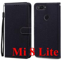 Mi 8 Lite dėklas Xiaomi Mi 8 dėklas Odinis piniginės atverčiamas dėklas Xiaomi Mi 8 Lite / Xiaomi 8 Mi8 telefono dėklas Coque Fundas Shell