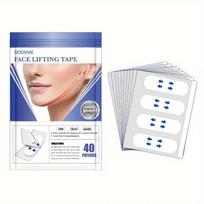 Veido pakėlimo juosta, skirta akims, dvigubam smakrui ir kaklui, akimirksniu stangrina odą, atspari vandeniui, skaidrūs veido formavimo pleistrai, veido pakėlimas 40PCS