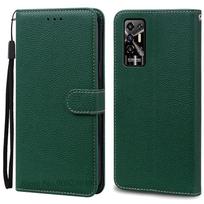 Pova 2 Case For Tecno Pova 2 Case Wallet Leather Flip Cover For Tecno Pova 2 Case Phone Cover Coque Fundas Bumper Shell For Tecno Pova 2 tamsiai žalia spalva