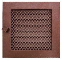 Grotelės židiniui HEARTH, vario spalvos, 170 x 170 mm