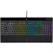 Corsair K55 RGB PRO žaidimų klaviatūra, RGB LED – juoda