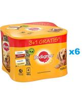 PEDIGREE Adult 24x400 g drėgnas visavertis maistas suaugusiems šunims su vištienos ir jautienos drebučiais