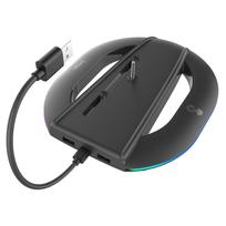iPega P5S035SAH Vertical Stand (2xUSB-A) with RGB for PS5 Slim/PS5 Pro Black
