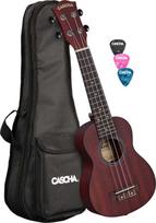 Soprano ukulelė kairiarankiams Cascha Mahogany raudona HH 2263L