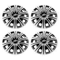 4 Pcs 17 Inch Wheel Hub Cap Full Protection Snap On Sporty Look Universal Wheel Rim Covers for