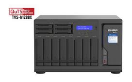 QNAP TVS-h1288X NAS Tower Intel® Xeon® W-1250 16GB DDR4 0 TB QuTS hero Black