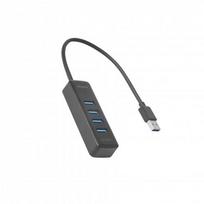 Deltaco UH-734 interface hub USB 3.2 Gen 1 (3.1 Gen 1) Type-A 5000Mbit/s Black