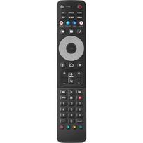 ONE For ALL URC 7966 remote control for IR/Bluetooth DVD/Blu-ray players, game consoles, loudspeakers, soundbars, TVs, and set-top boxes. Press buttons