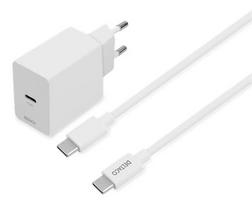 Deltaco USBC-AC146 Mobile Device Charger, Universal, White, DC Fast Charging, Indoor