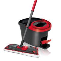 Vileda Mop, polyamide, polyester, polypropylene (PP), thermoplastic polymer, black, red