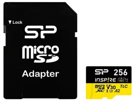 SILICON POWER Inspire 256GB, DDR200, W/A, CL10, V30, A2, TF_SDXC UHS-IU3