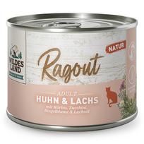 WILDES LAND Ragout konservai katėms su vištiena, lašiša ir daržovėmis 180 g