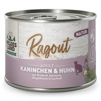 WILDES LAND Ragout konservai katėms su vištiena, triušiena ir daržovėmis 180 g