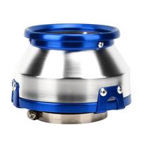 76mm3col. Modifikuotas oro filtras Automobilio variklio Šalto oro įsiurbimas Grybo galvutė Universali dalis Mėlyna