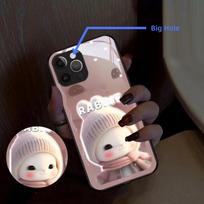 Smart LED Phone Case - Auto Flashing for Calls/Music, Tempered Glass Protective Cover 【Style C】For Iphone XS gray