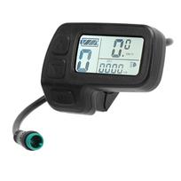 Elektrinio dviračio LCD ekranas Atsparus vandeniui jungtis Duomenų rodymo matuoklis 24V 36V 48V Universali