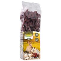 Nature Land BRUNCH Grain-free Beetroot Rings 105g skanėstai graužikams su burokėliais