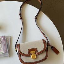 Vienos peties crossbody balnelio formos rankinė su unikalia kontrastinga spalva, retro ir universali pažasties rankinė 18*14*4.5cm