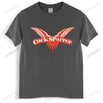 Streetwear vyriški marškinėliai su apvalia apykakle Mados prekės ženklo marškinėliai Juodi vyriški COCK SPARRER CLASSIC WINGS Rock Punk Euro dydis Negabaritiniai unisex marškinėliai XXXXXL