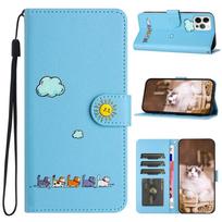Odinis atverčiamas dėklas Xiaomi POCO M3 X5 Pro Redmi 9A 9T 12 Note 13 12 11 10 Pro laikiklis kortelių lizdai piniginė stovas telefono dėklas Coque For Mi POCO M3 mėlyna