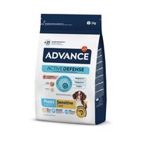 Advance Puppy Sensitive - 3kg Ir 12kg Sausas Maistas Šuniukams (lašiša ir ryžiai) - Produkto Svoris 12kg