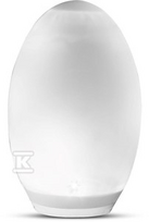 V-tac 0,2W LED įkraunamas lauko šviestuvas, kiaušinio formos, 3000K/RGB, IP44, su saulės baterija
