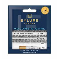 Eylure Volume & Curl Faux Mink Clusters Dirbtinių blakstienų kuokšteliai, 26 vnt.