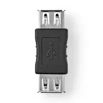 Adapteris NEDIS USB Type A F, USB Type A F, juodas