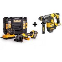 DeWALT DCG414X2 FLEXVOLT kampinis šlifuoklis + DCH323NT perforatorius