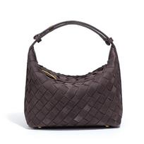 Autumn and Winter Frosted Woven Hand-held Lunch Box Bag, Small and Versatile Mini Bento Bag, Hand-held Women's Bag