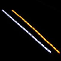 2 vnt. Krištolinė LED juosta Itin plona Automobilių DRL LED Dienos šviesos Balta Posūkio signalas Geltona Kreipiančioji juosta Priekiniam žibintui 12V