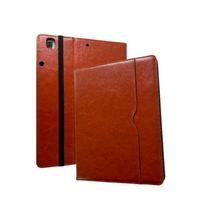 Aukščiausios kokybės odinis iPad dėklas 9,7–12,9 colio, vintažinio stiliaus, su vietomis pieštukui, korėtu apsauginiu dangteliu planšetiniam kompiuteriui iPad9.7 tamsiai ruda spalva