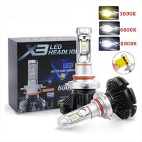 Automobilio žibintas H4 LED H7 H11 6000K HB3 9005 HB4 9006 Automobilio LED priekinių žibintų lemputės 50W 6000LM Priekinis žibintas Auto 9012(HIR2)