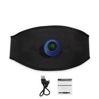 Vibration Body Lieknėjimo diržas Elektroninis pilvo raumenų stimuliatorius Toner Smart Sport Fitness Belt Massager Nugaros juosmens atrama juoda